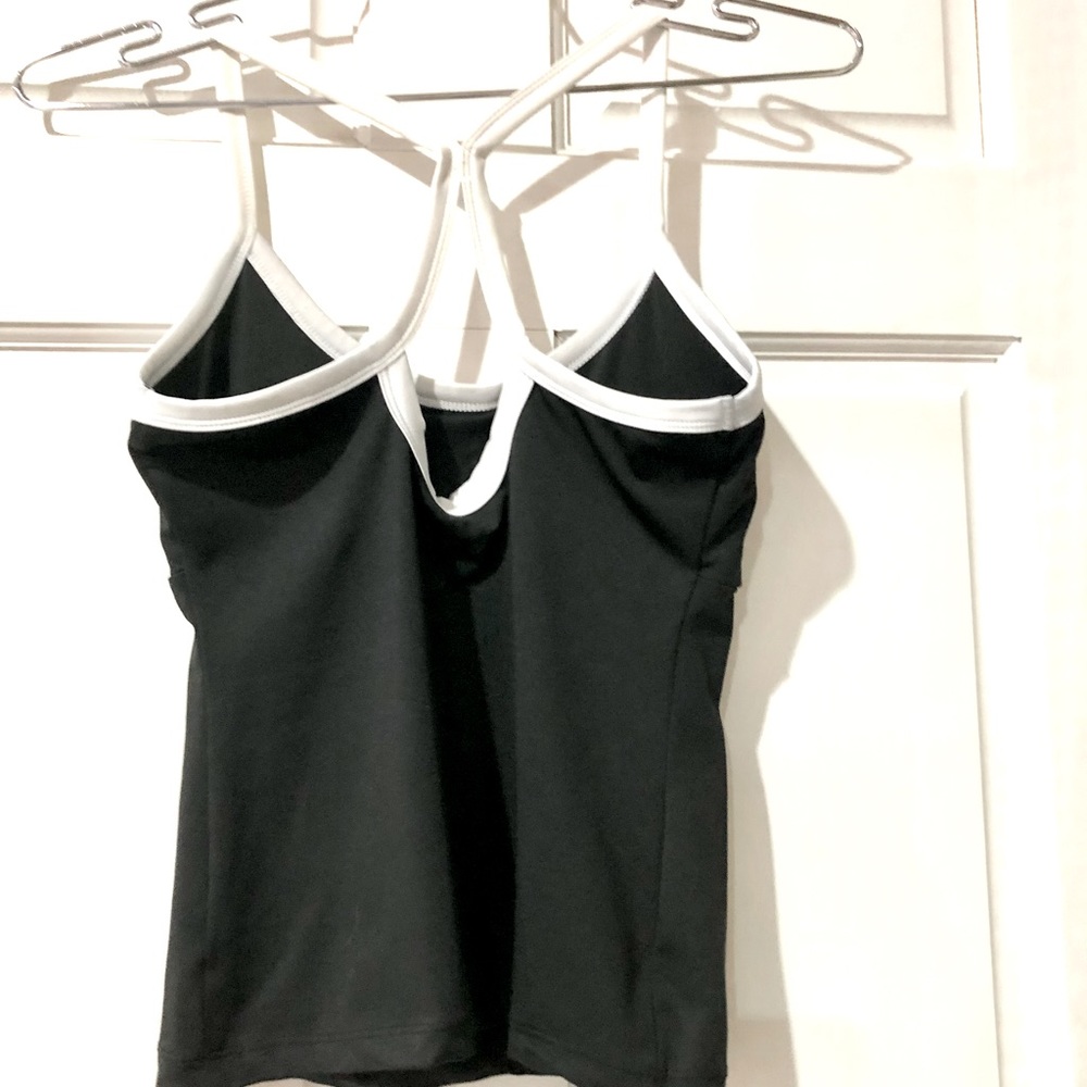 GAME TIME black with white trim fitted sport tank sizeM  good condition - Picture 3 of 13